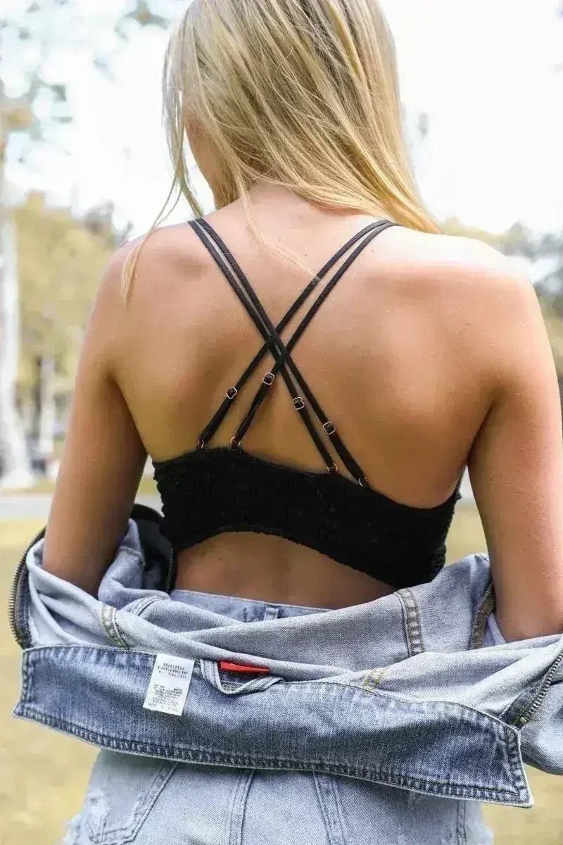 Crochet Daisy Longline Bralette