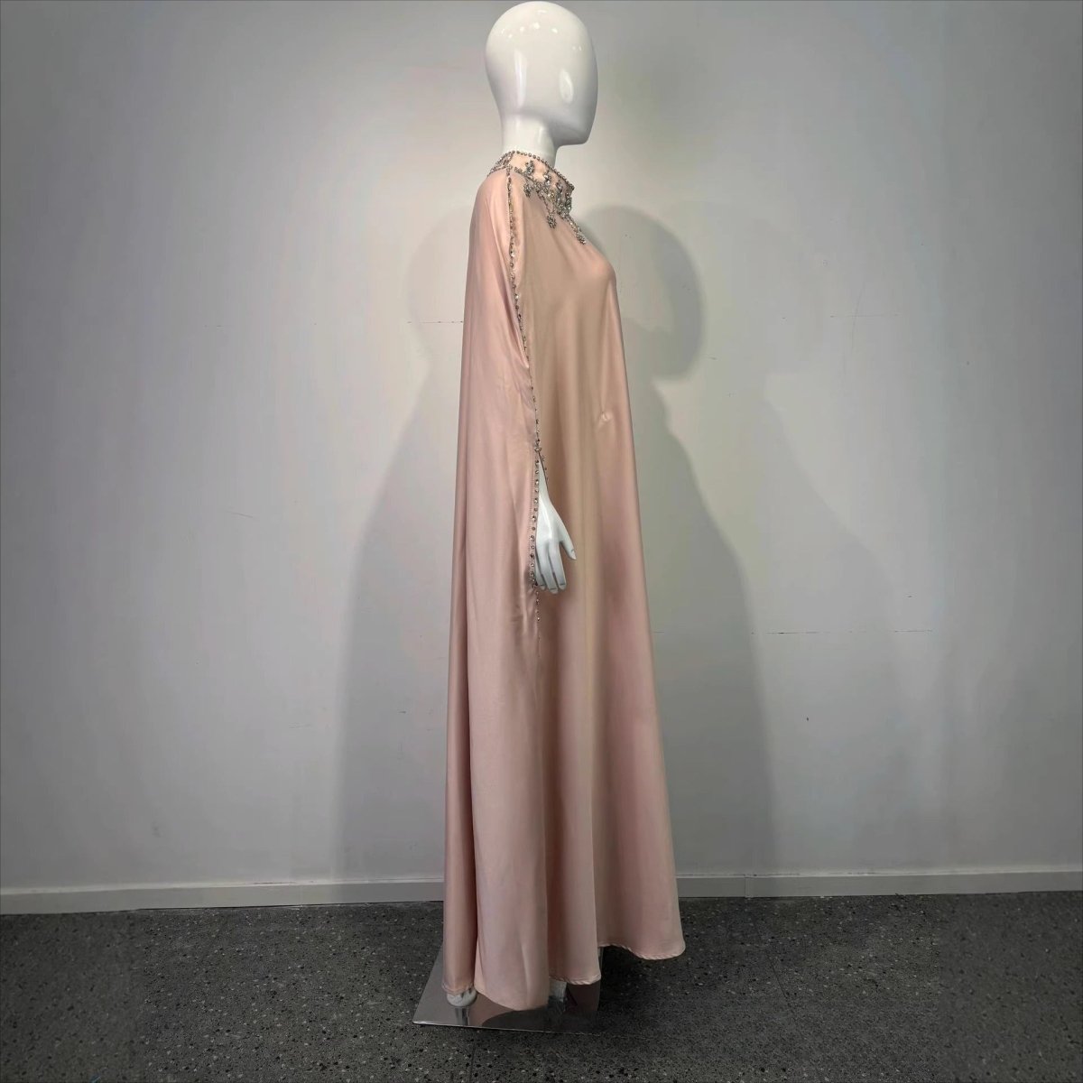 Crystal Embellished Cape Kaftan (MA418)