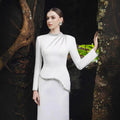 Crystal Embellished Evening Gown(MS313)
