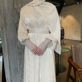 Crystal Mesh Embellished Abaya Set(MOA258)