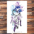 Cute Black Birds Temporary Waterproof Stickers Tattoo Flower Body Elegant Bird Butterfly Style For Womens