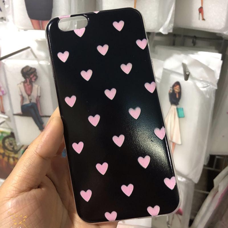 Cute Hearts Pattern Slim Thin Soft Shockproof Silicone Protective Case Case For Iphone 11 Case Cover Silicone Soft Cover For Iphone 5 5s Se 2020 6s 7 8 Plus Xs 11 Pro Max X Xr
