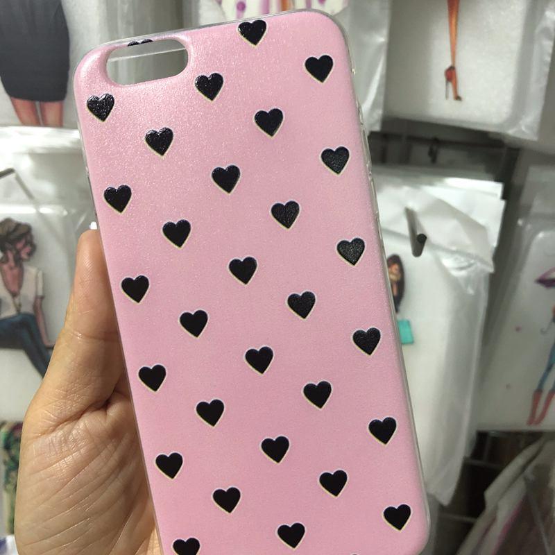 Cute Hearts Pattern Slim Thin Soft Shockproof Silicone Protective Case Case For Iphone 11 Case Cover Silicone Soft Cover For Iphone 5 5s Se 2020 6s 7 8 Plus Xs 11 Pro Max X Xr