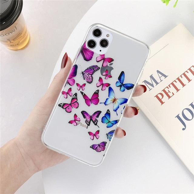 Cute Hearts Pattern Slim Thin Soft Shockproof Silicone Protective Case Case For Iphone 11 Case Cover Silicone Soft Cover For Iphone 5 5s Se 2020 6s 7 8 Plus Xs 11 Pro Max X Xr