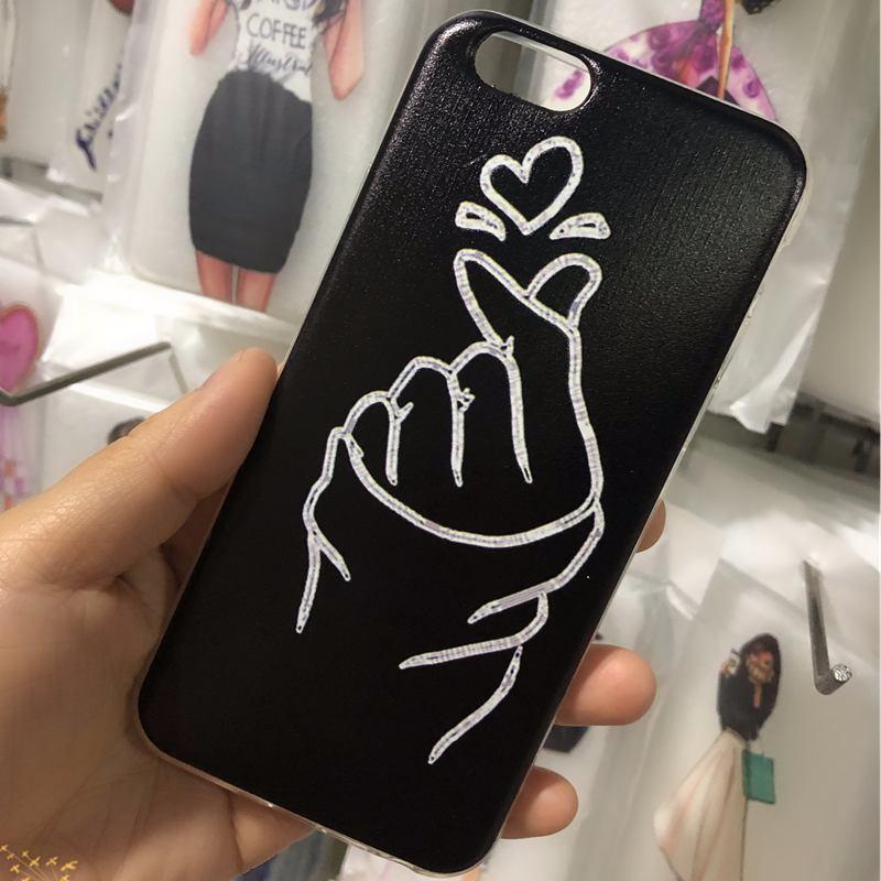 Cute Hearts Pattern Slim Thin Soft Shockproof Silicone Protective Case Case For Iphone 11 Case Cover Silicone Soft Cover For Iphone 5 5s Se 2020 6s 7 8 Plus Xs 11 Pro Max X Xr