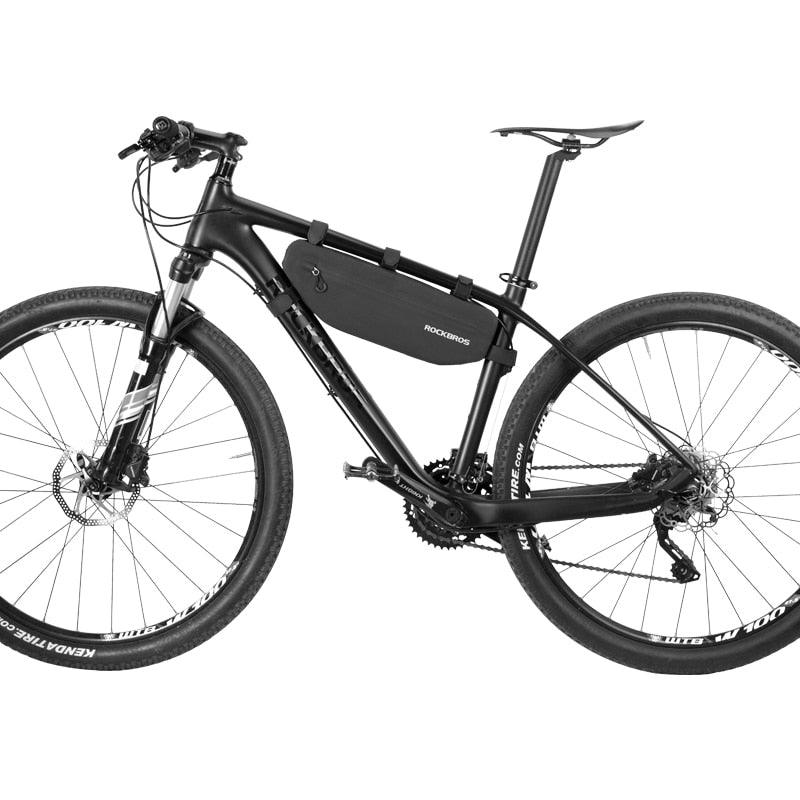 Cycling Bicycle Bags Top Tube Front Frame Bag Waterproof Road  Dirt-resistant Bike Accessories Bags  Bike Frame Bag Waterproof Bike Elegant Design Bag Bicycle Under Top Tube Bag Corner Pouch Storage Bag For Cycling Accessories