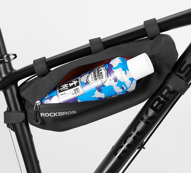 Cycling Bicycle Bags Top Tube Front Frame Bag Waterproof Road  Dirt-resistant Bike Accessories Bags  Bike Frame Bag Waterproof Bike Elegant Design Bag Bicycle Under Top Tube Bag Corner Pouch Storage Bag For Cycling Accessories
