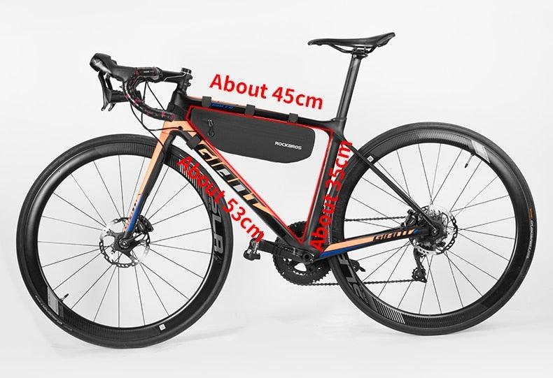 Cycling Bicycle Bags Top Tube Front Frame Bag Waterproof Road  Dirt-resistant Bike Accessories Bags  Bike Frame Bag Waterproof Bike Elegant Design Bag Bicycle Under Top Tube Bag Corner Pouch Storage Bag For Cycling Accessories