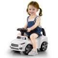 Ride On Push Car for Toddlers, Ages 1-3, Ride Racer, Sit to Stand Toddler Ride On Toy, Classic Kids Ride On Car with Music Steering Wheel & Under Seat Storage, Ride On Toy for Boys Girls, White
