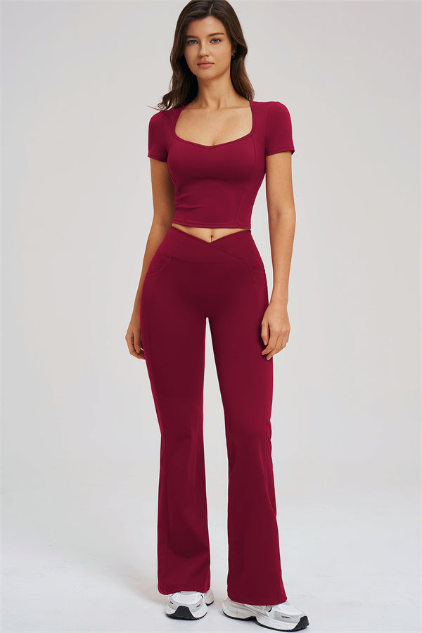 The Sizzle T-shirt Flared Leggings 2-Piece Set