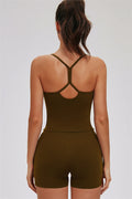 The Svelte Cross Back Tank Top Shorts 2-Piece Set