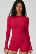 The Oasis Long Sleeve T-shirt Shorts 2-Piece Set