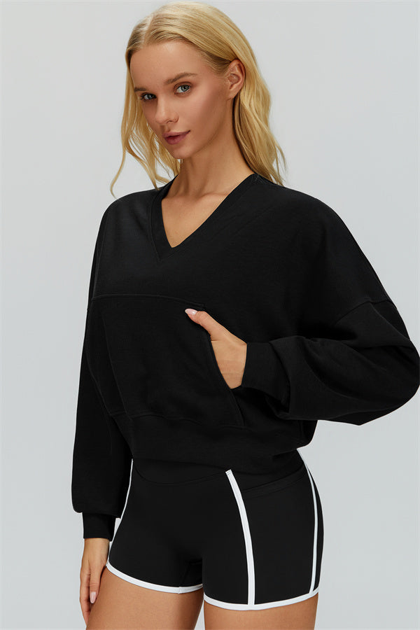 The Whisper V-Neck Hoodie