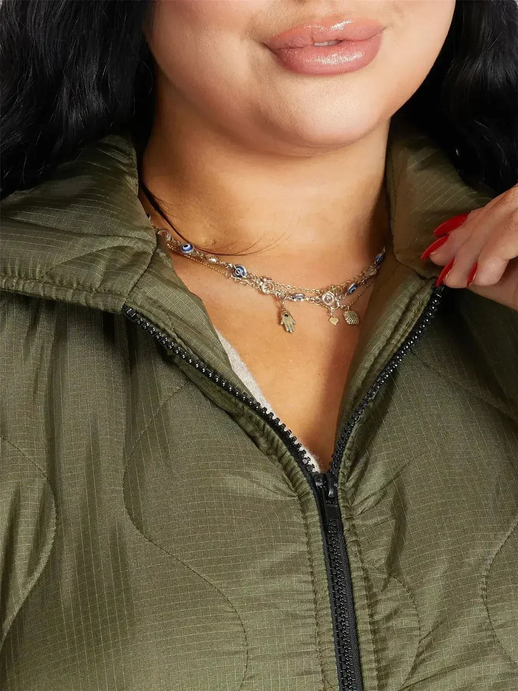 Quilted Down Jacket - Lightweight Hooded Coat | Femstylo