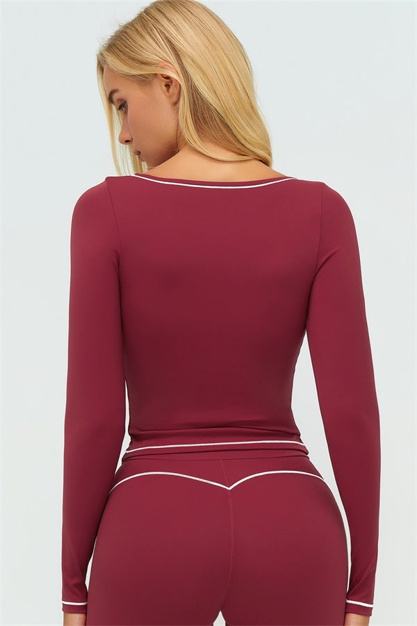 The Amara Long Sleeve T-shirt Flared Leggings 2-Piece Set