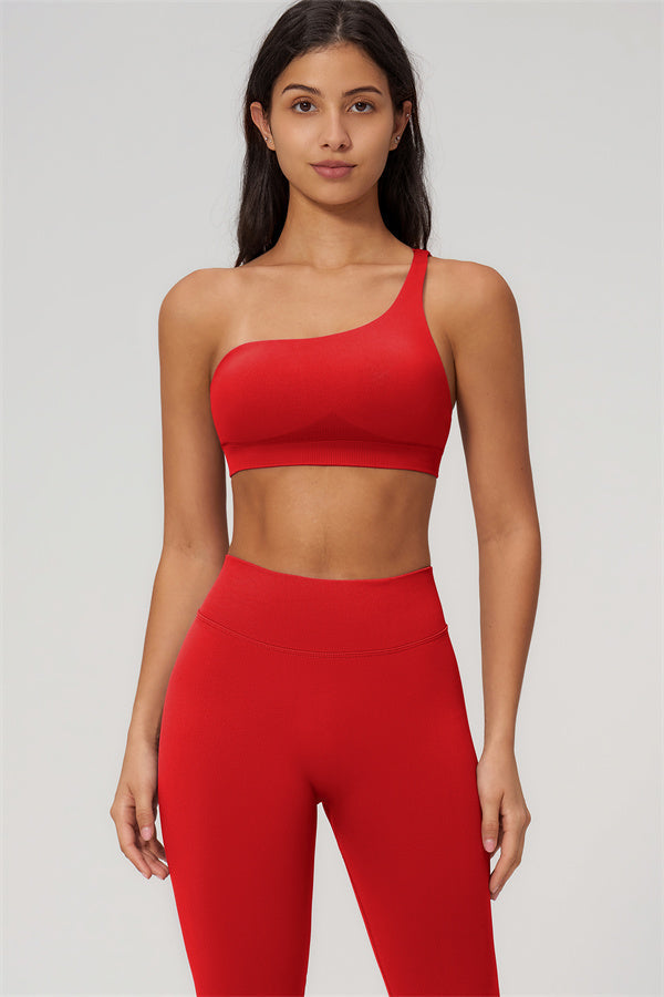The Empower One-Shoulder Sports Bra
