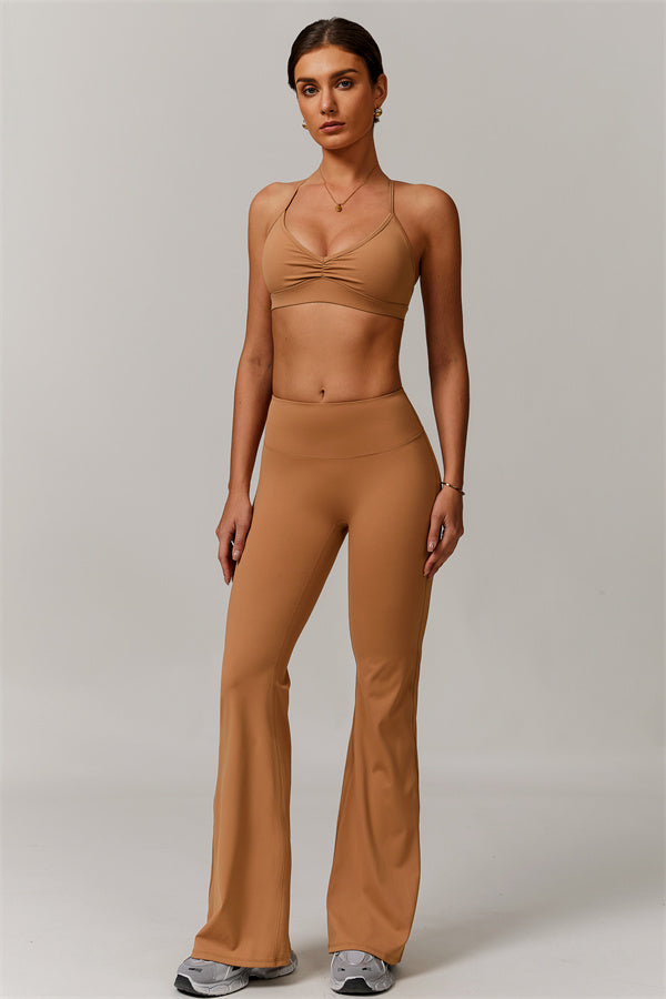 The Delicate Sports Bra Flared Leggings 2-Piece Set