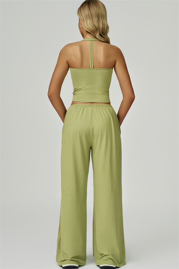 The Sprint Halter Tank Top Sweatpants 2-Piece Set