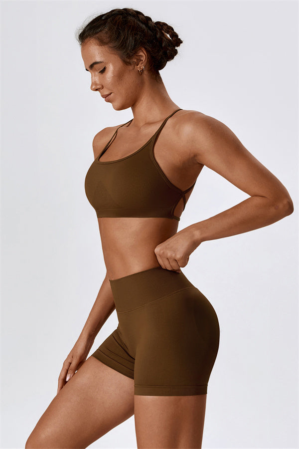 Nova Luxe Sports Bra Shorts 2-Piece Set