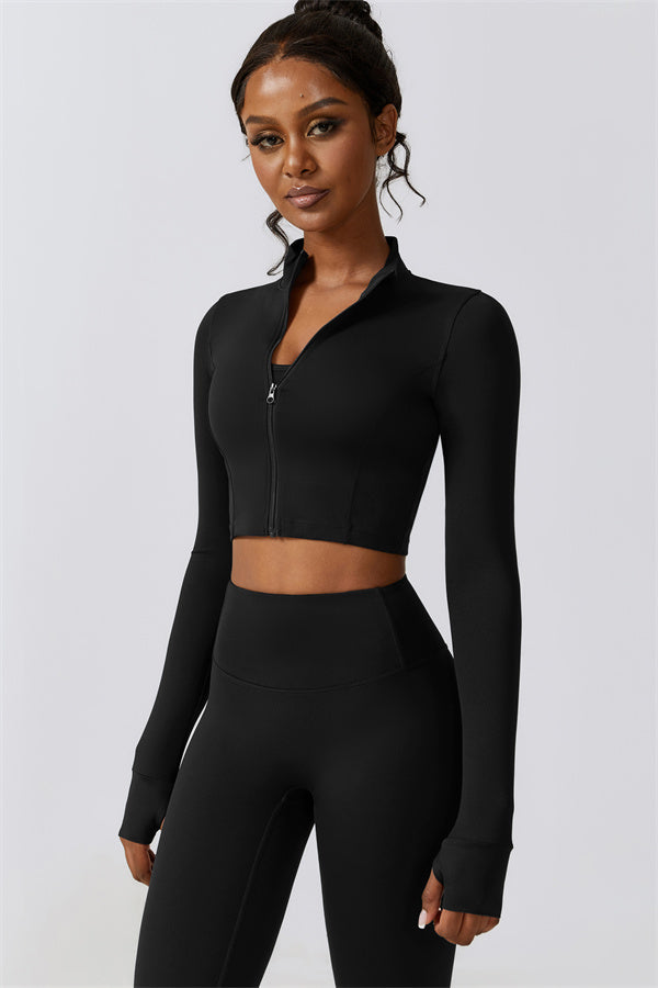 Juno Star Jacket Sports Bra Leggings 3-Piece Set