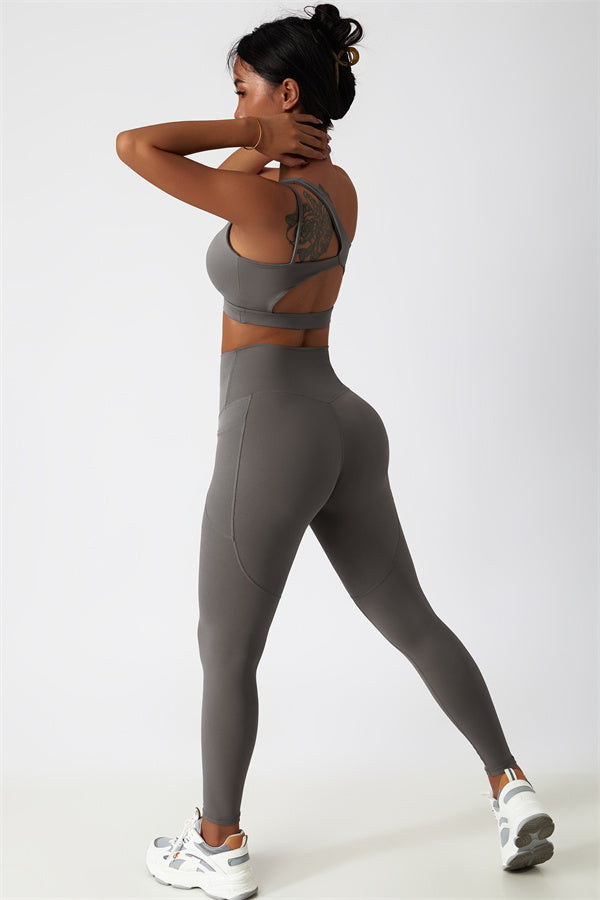 The Blissful Rose Sports Bra Leggings 2-Piece Set