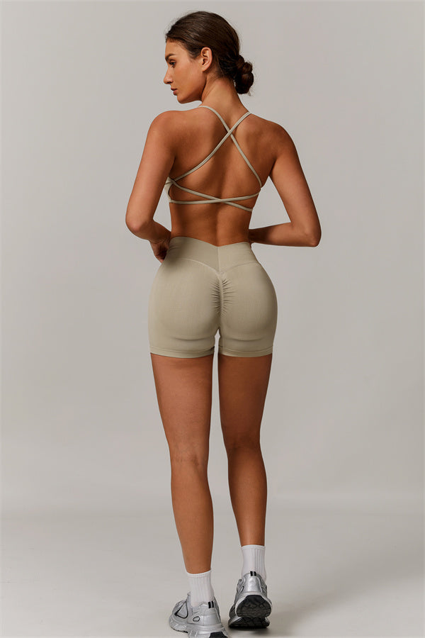 Nova Luxe Sports Bra Shorts 2-Piece Set