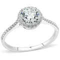 DA022 – High Polished Stainless Steel Ring with AAA CZ Ston
