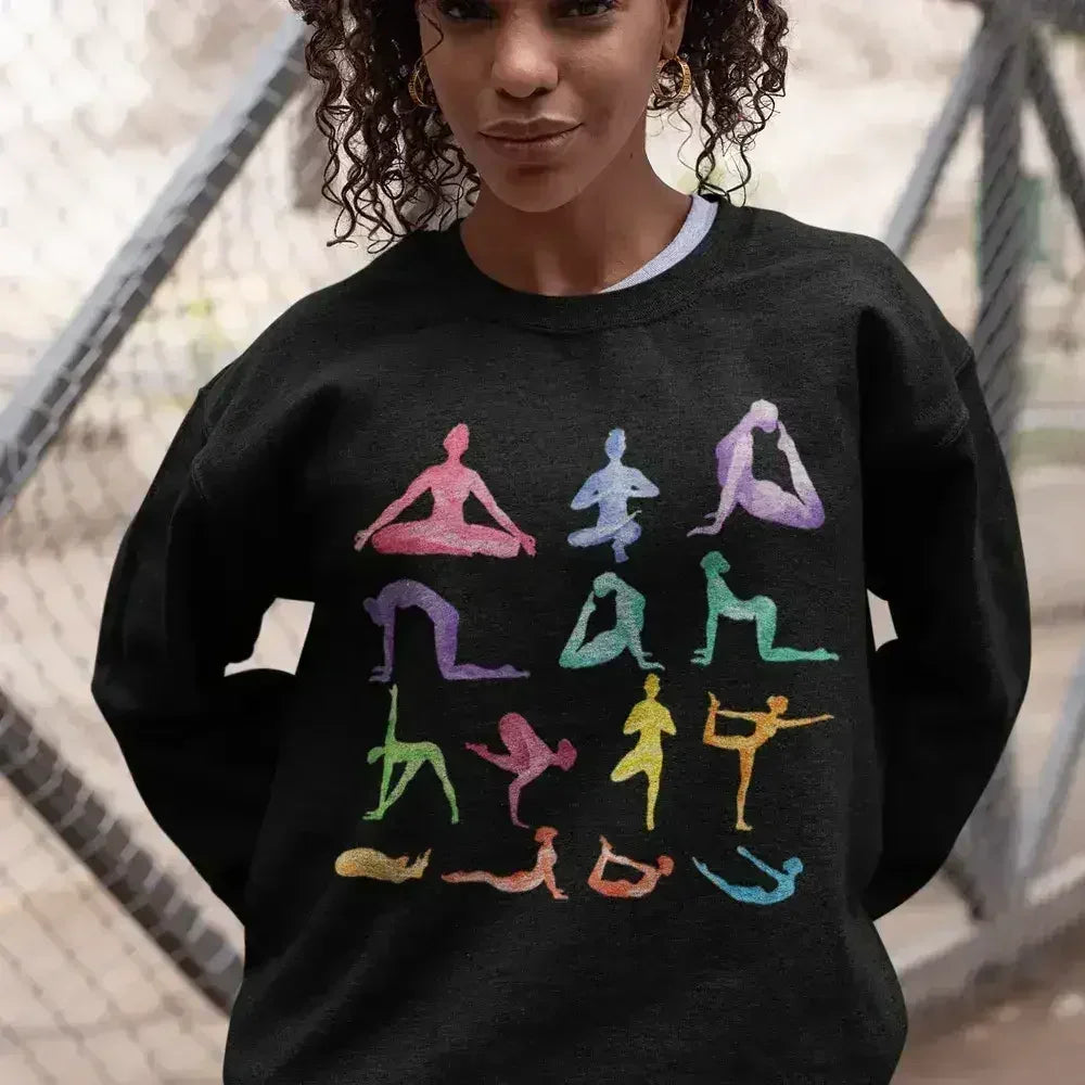 Loose Fit Crewneck Sweatshirt - Yoga & Lounge Essential | Femstylo