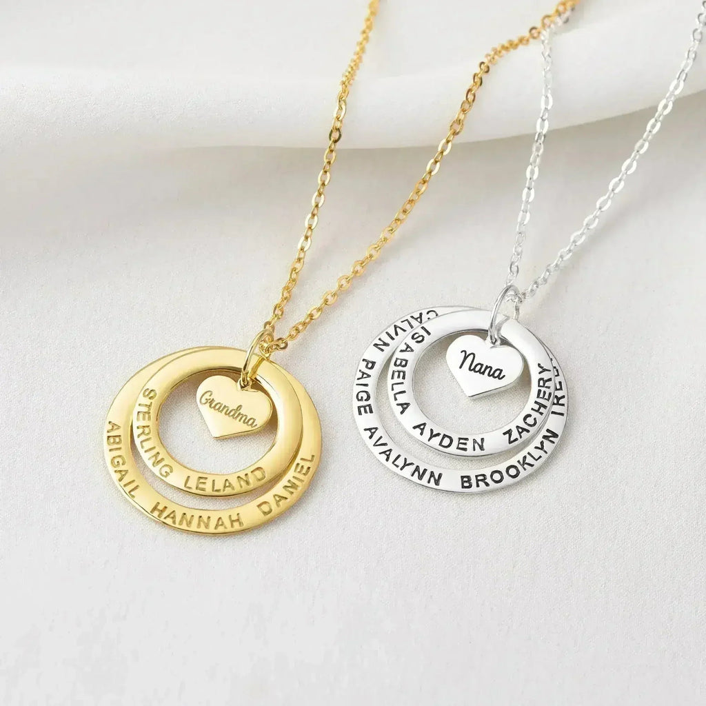 Grandma Jewelry, Grandmother Necklace with Names, Custom Grandma Gift