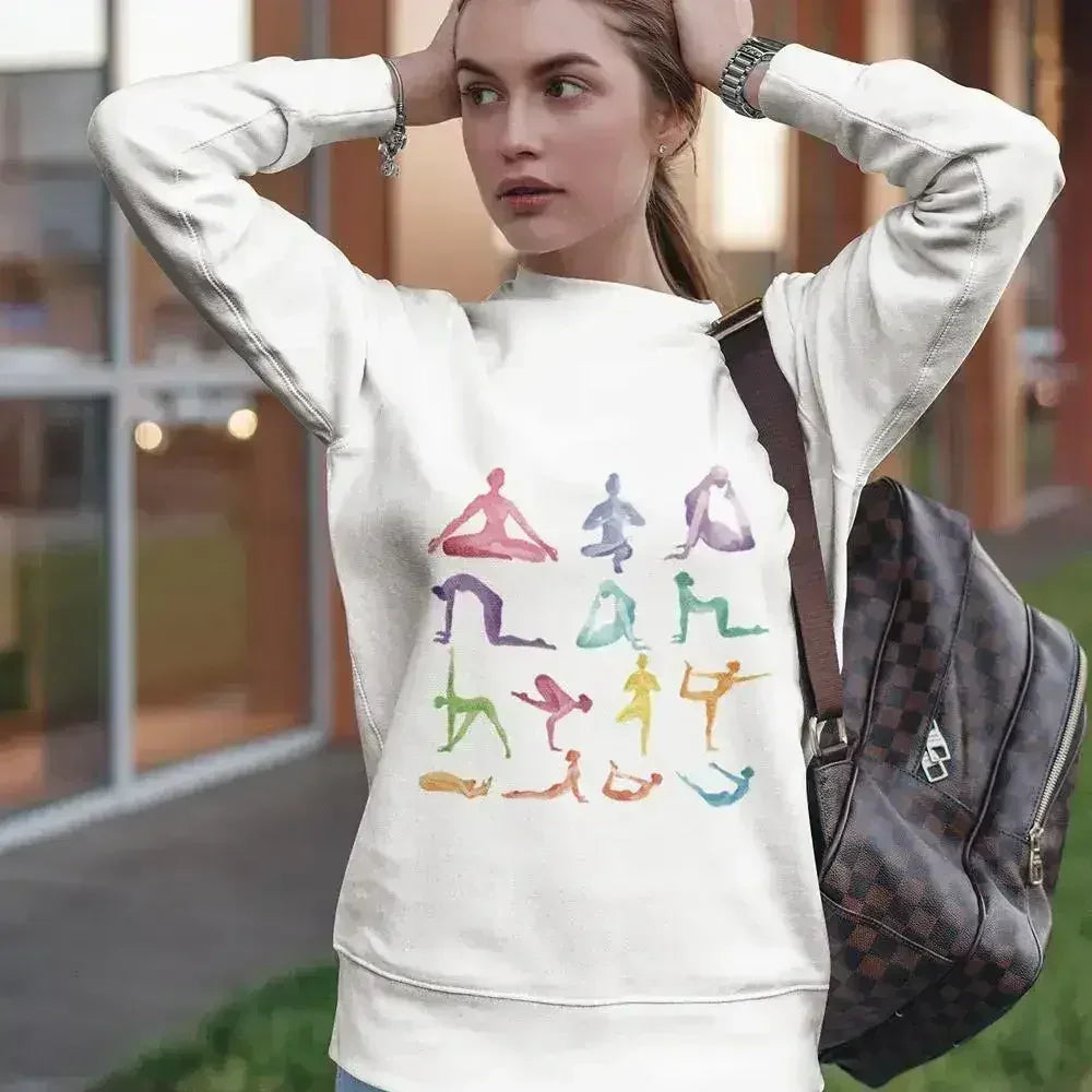 Loose Fit Crewneck Sweatshirt - Yoga & Lounge Essential | Femstylo