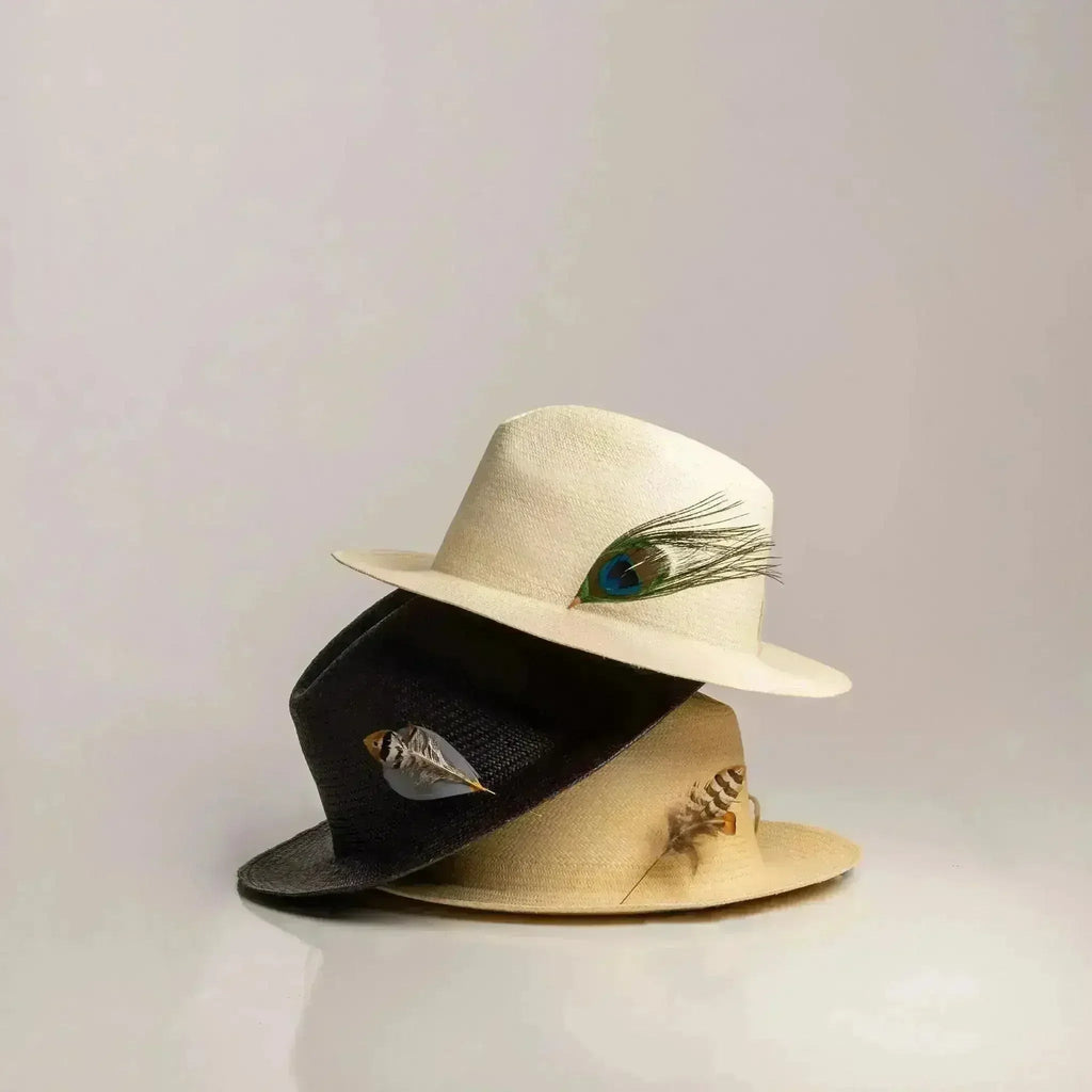 Handwoven Panama Hat - Ecuadorian Fino Straw Fedora - Unisex Luxury