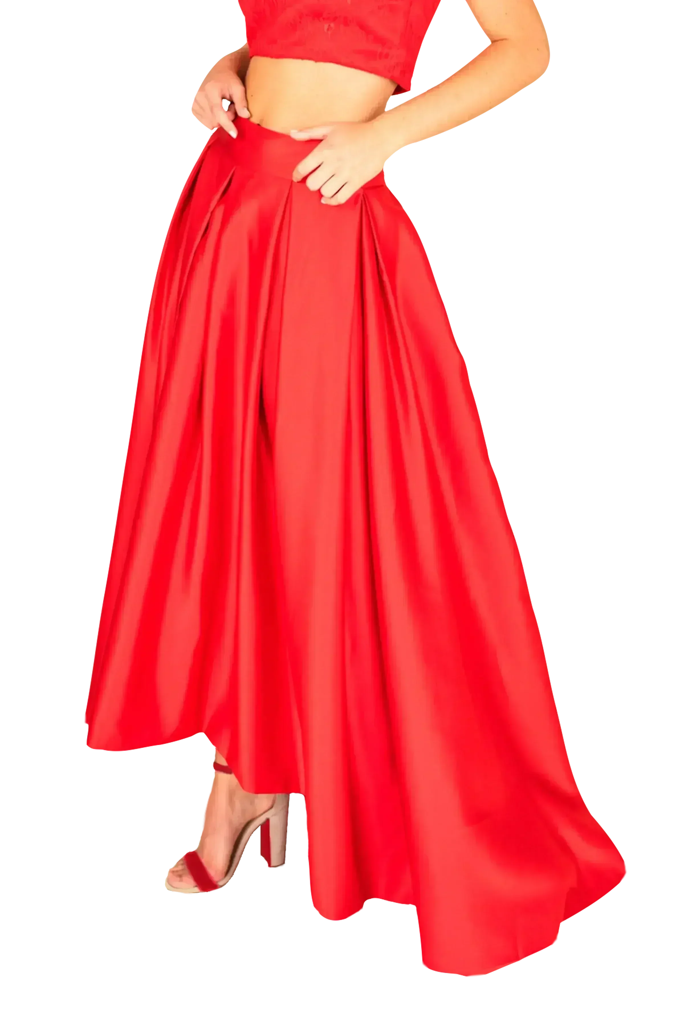 Formal Train Skirt & Lace Top Combo