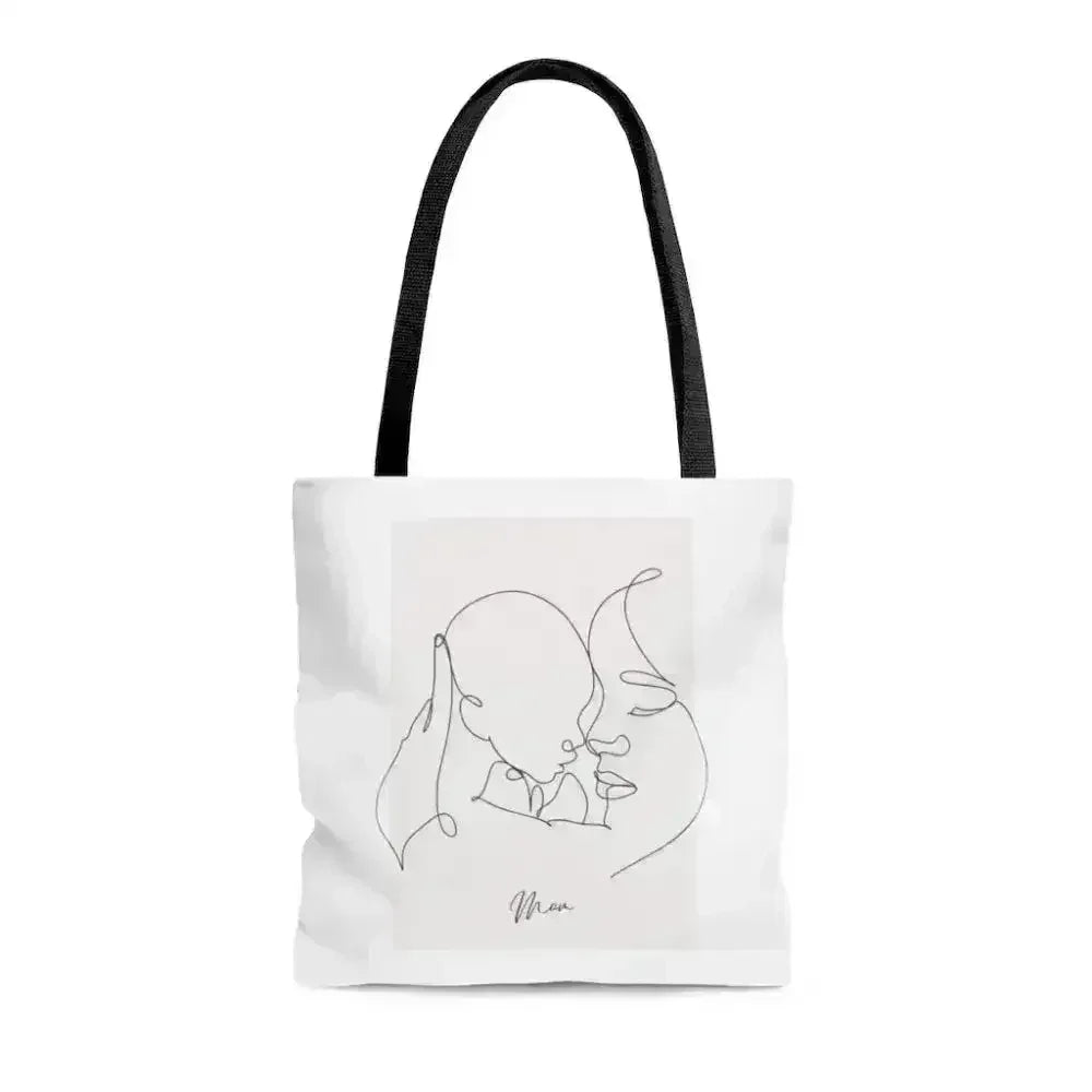 Mom and I Tote Bag - Double-Sided Print Medium Shopper
