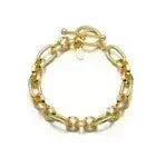 Chunky Cable Chain Link Hypoallergenic Toggle Clasp Fashion Bracelet
