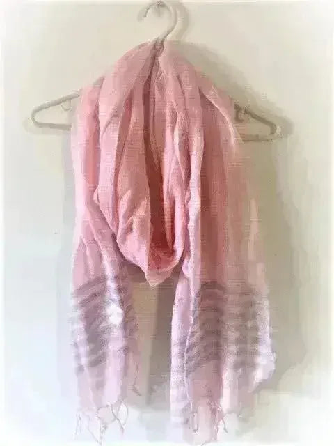 Women's Handloom Scarf- Pink Color From RSV Global Inc