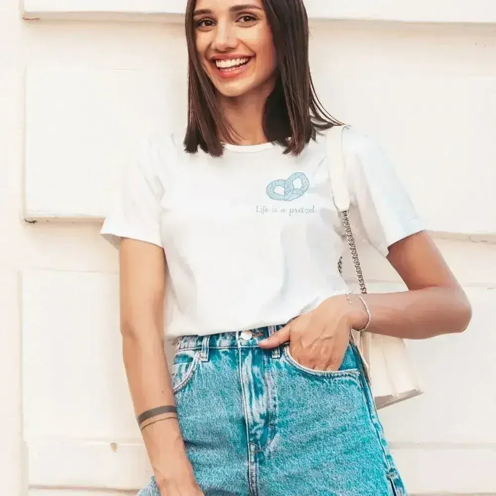 Womens Life is Like a Pretzel T-Shirt