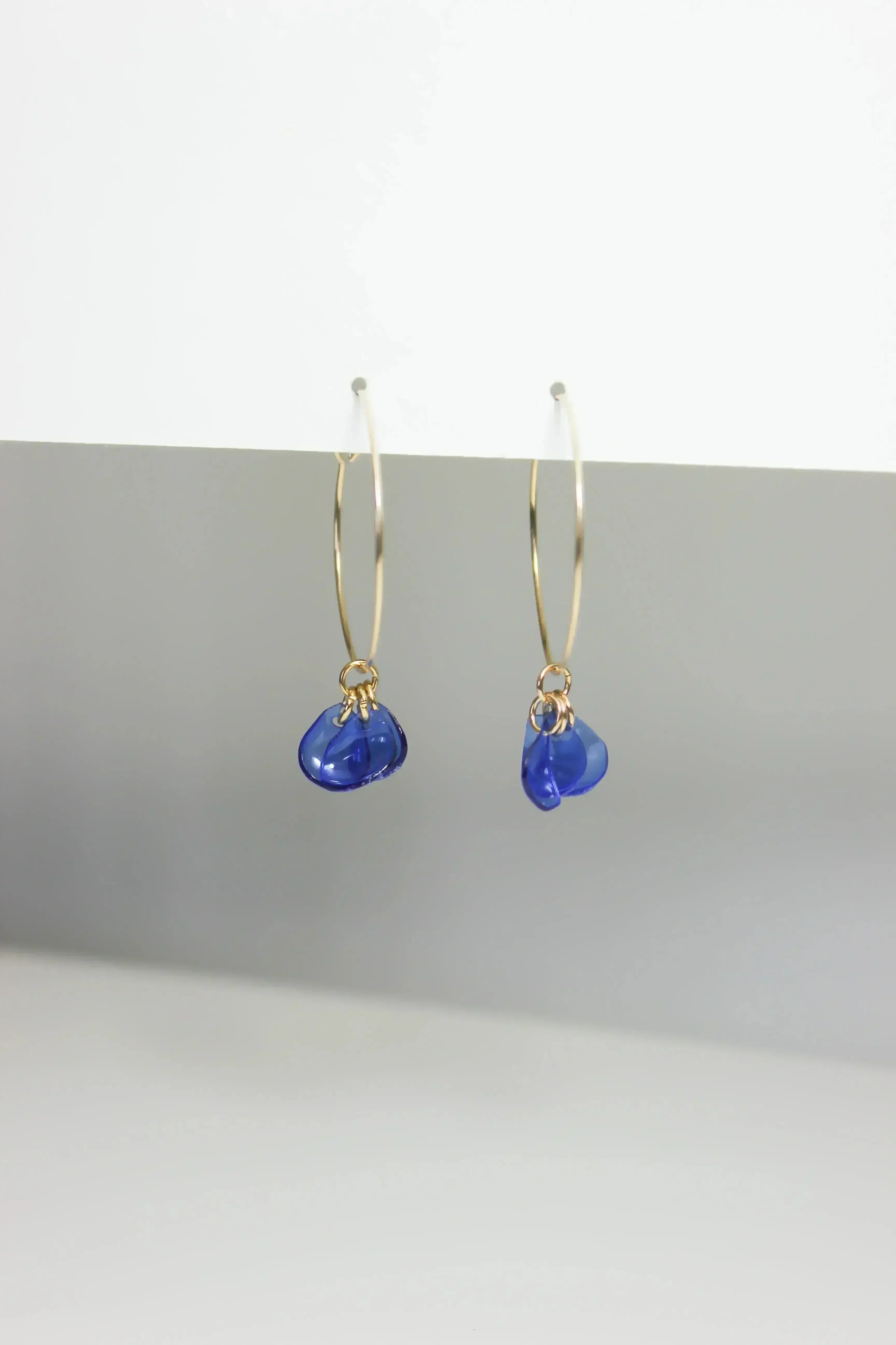 Emma Blue Hoops