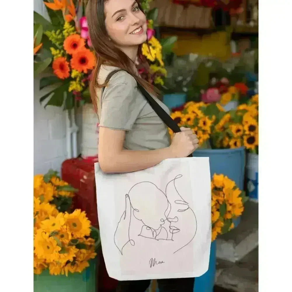 Mom and I Tote Bag - Double-Sided Print Medium Shopper