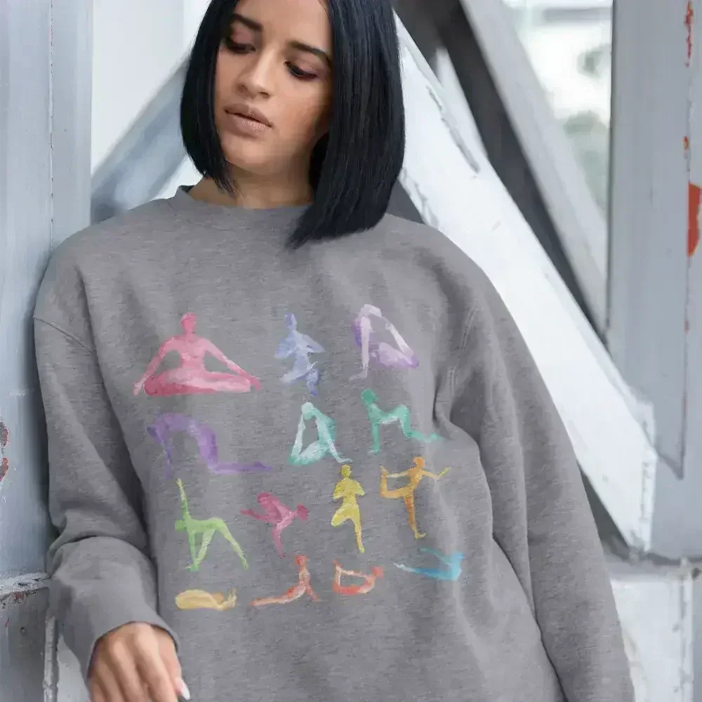 Loose Fit Crewneck Sweatshirt - Yoga & Lounge Essential | Femstylo