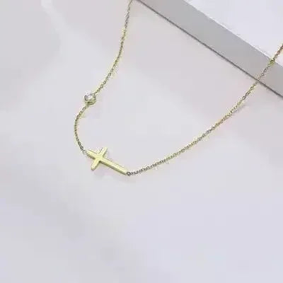 Faith based cross necklace