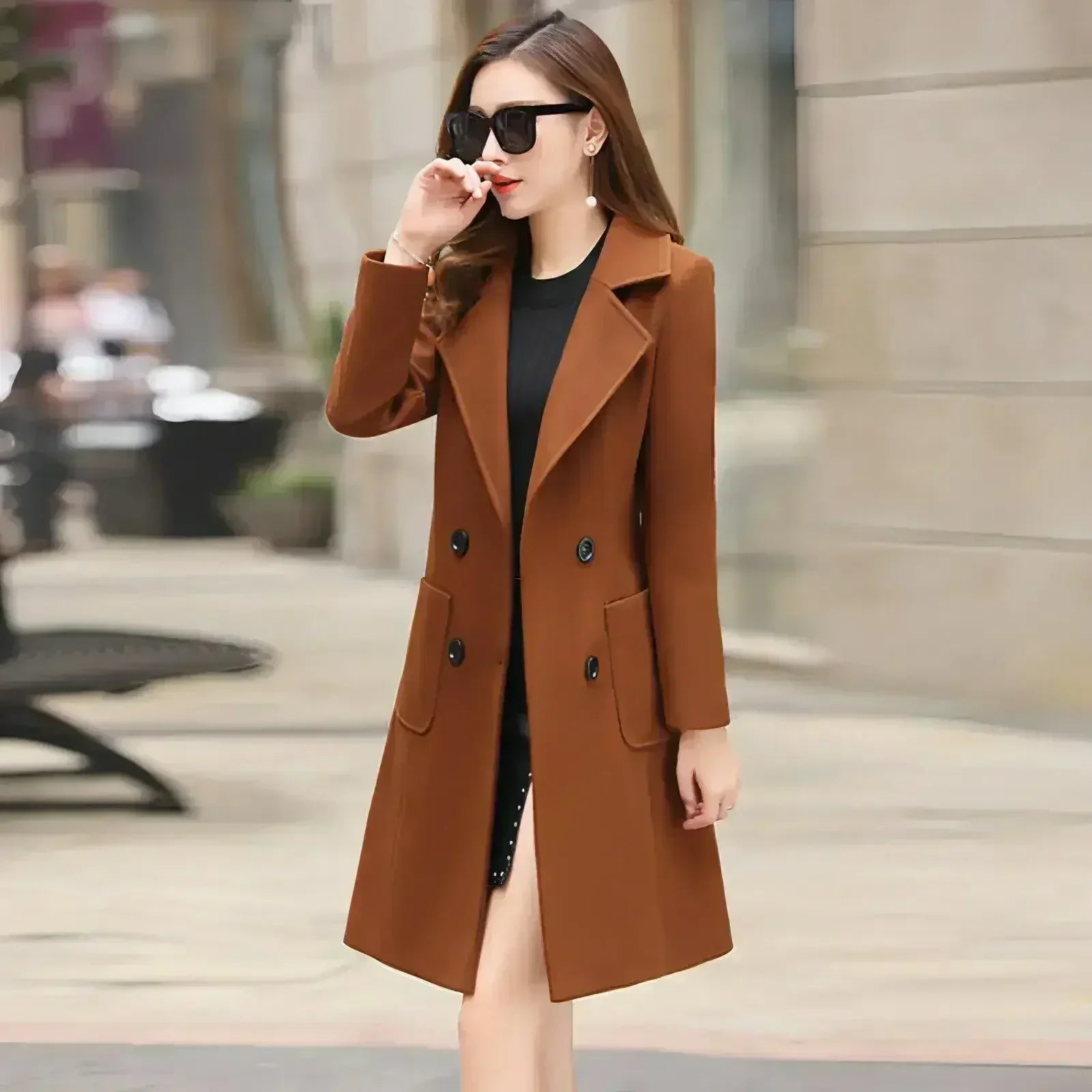 Vintessa™ – Eleganter Tweed-Windbreaker für Damen