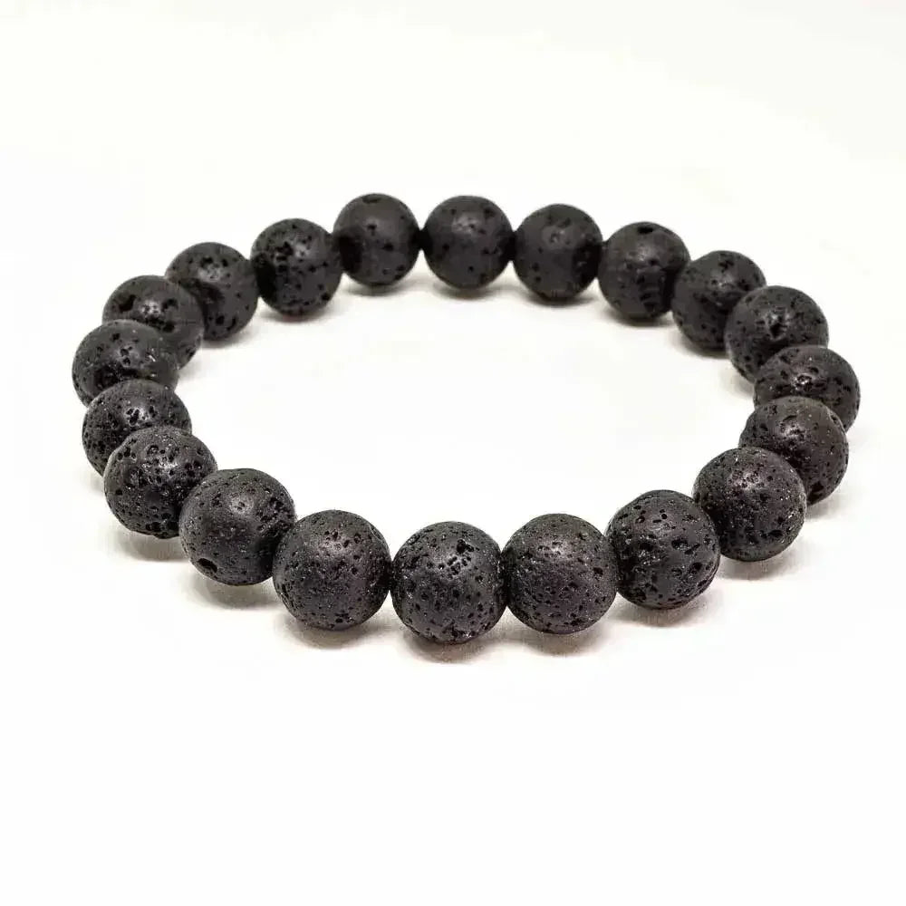 Lava Rocks Beaded Bracelet
