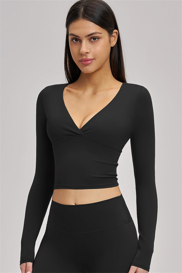 The Swoon Long Sleeve Crop top Leggings 2-Piece Set