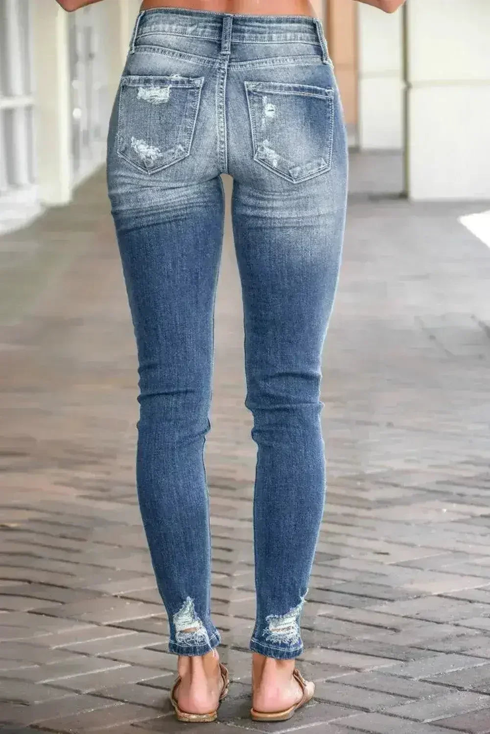 Fashion Destroyed Skinny Fit Women's Jeans