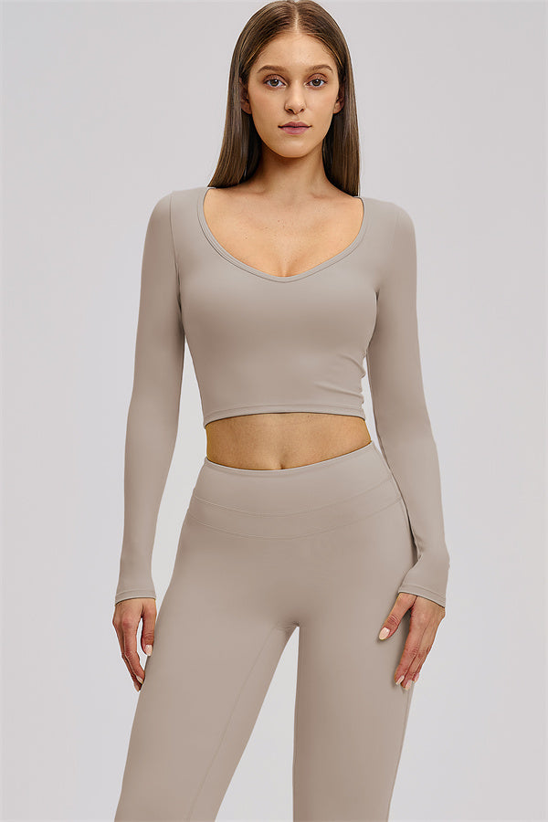 The Stride Long Sleeve T-shirt Flared Leggings 2-Piece Set