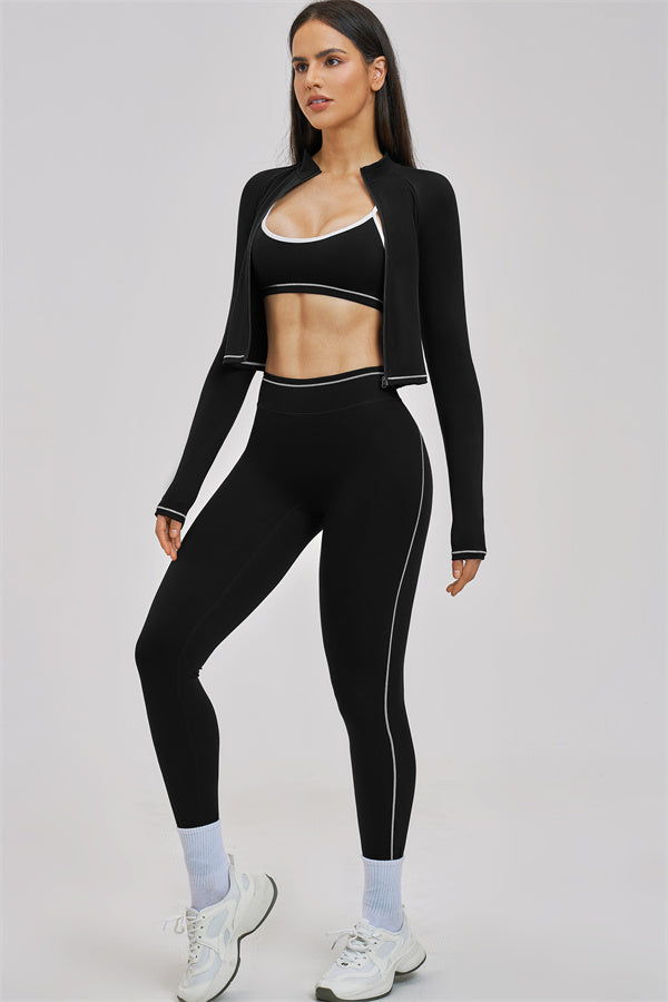 The Unbound Jacket Sports Bra Leggings 3-Piece Set