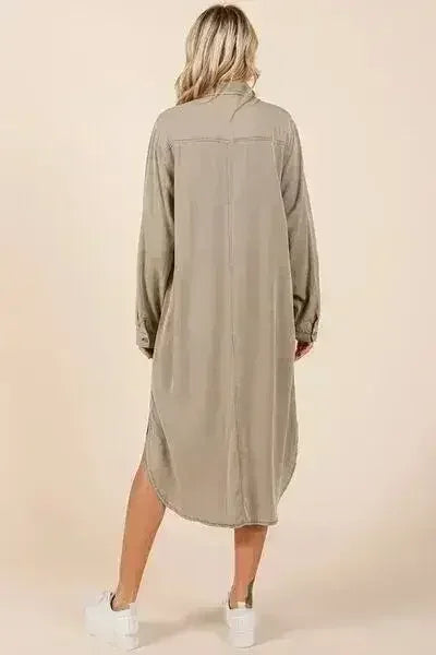 Classic Button Down Shirt Dress – Timeless & Versatile | Femstylo