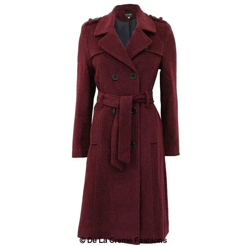 Wool Cashmere Military Coat - British Made | Femstylo