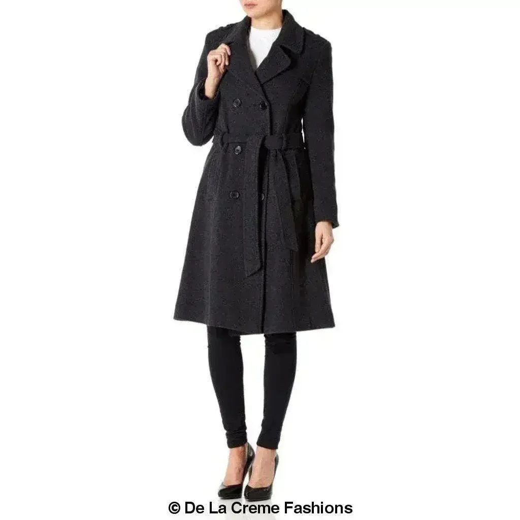 Wool Cashmere Military Coat - British Made | Femstylo
