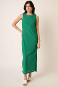 New Side Slit Round Neck Sleeveless Dress For Women – Elegant, Timeless, Chic, and Versatile Summer Dress For Any Occasion
